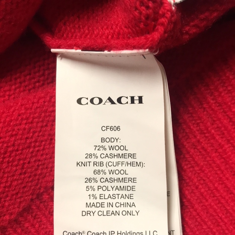 COACH Rexy Cashmere Cardigan | NWT! - Picture 8 of 10